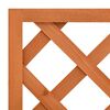 vidaXL حوض زرع تعريشة حديقة برتقالي 50×25×90 سم خشب تنوب صلب