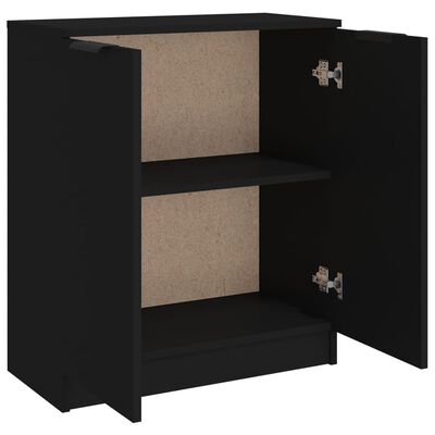 vidaXL خزانة جانبية أسود 60×30×70 سم خشب صناعي