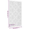 vidaXL ديكور حائط حديقة 55x105 سم فولاذ كورتن تصميم مغربي