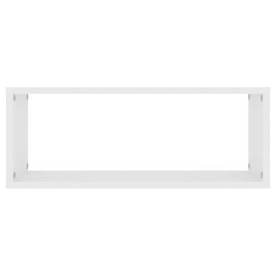 vidaXL رفوف جدارية مكعبة 4 ق أبيض 60×15×23 سم خشب صناعي