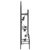 vidaXL حامل نباتات ذو 3 طوابق أسود 52×28×128 سم حديد