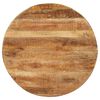 vidaXL طاولة سفرة دائرية 100×100×75 سم خشب مانجو خشن