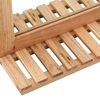 vidaXL مرآة حمام 60×12×62 سم خشب جوز صلب