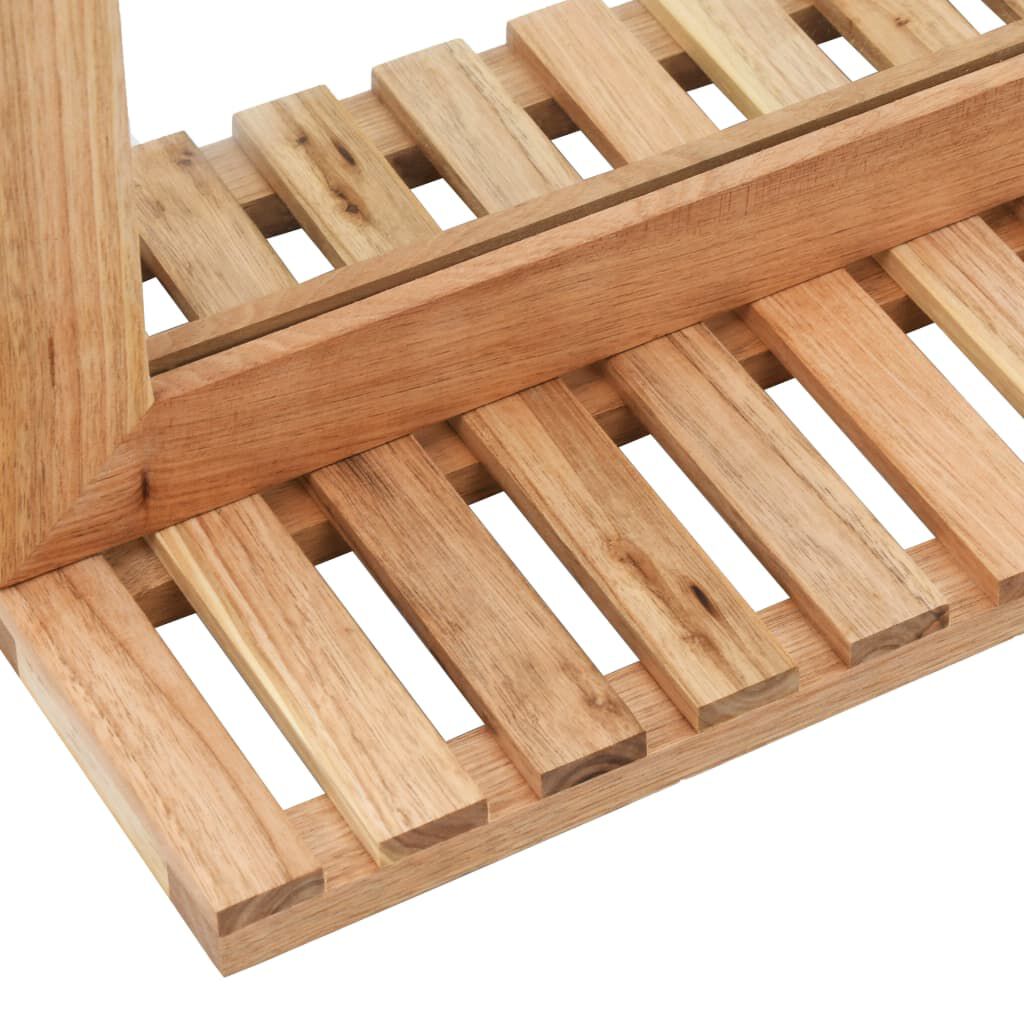 vidaXL مرآة حمام 60×12×62 سم خشب جوز صلب