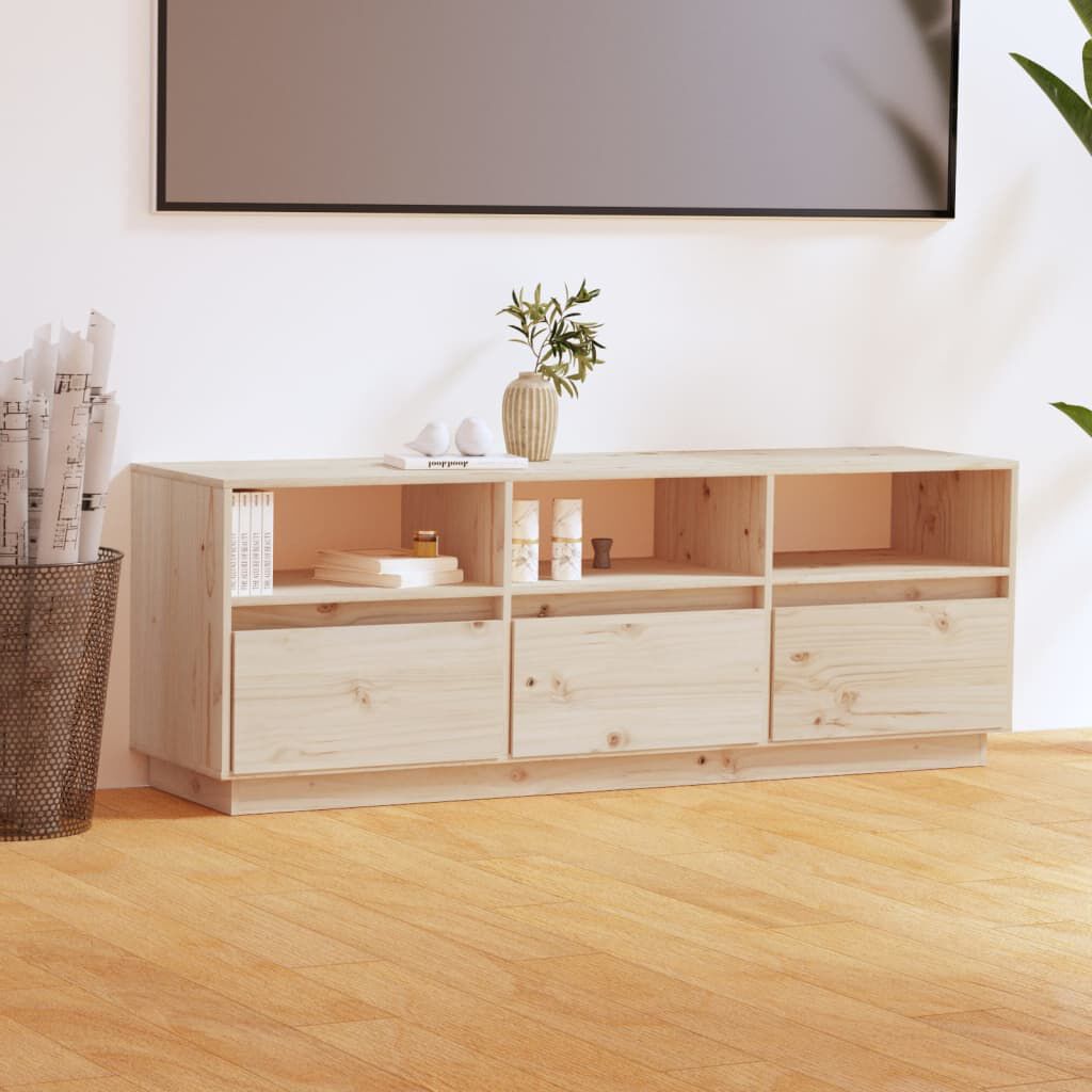 vidaXL خزانة تلفزيون 50x37x140 سم خشب صنوبر صلب