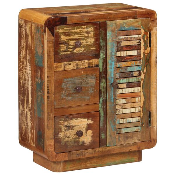 vidaXL خزانة جانبية بـ 3 أدراج 55×30×70 سم خشب مستصلح صلب