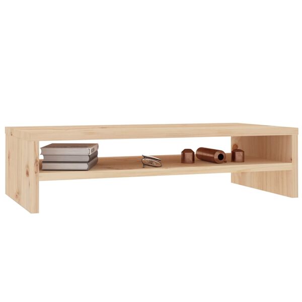 vidaXL حامل شاشة 13x24x50 سم خشب صنوبر صلب