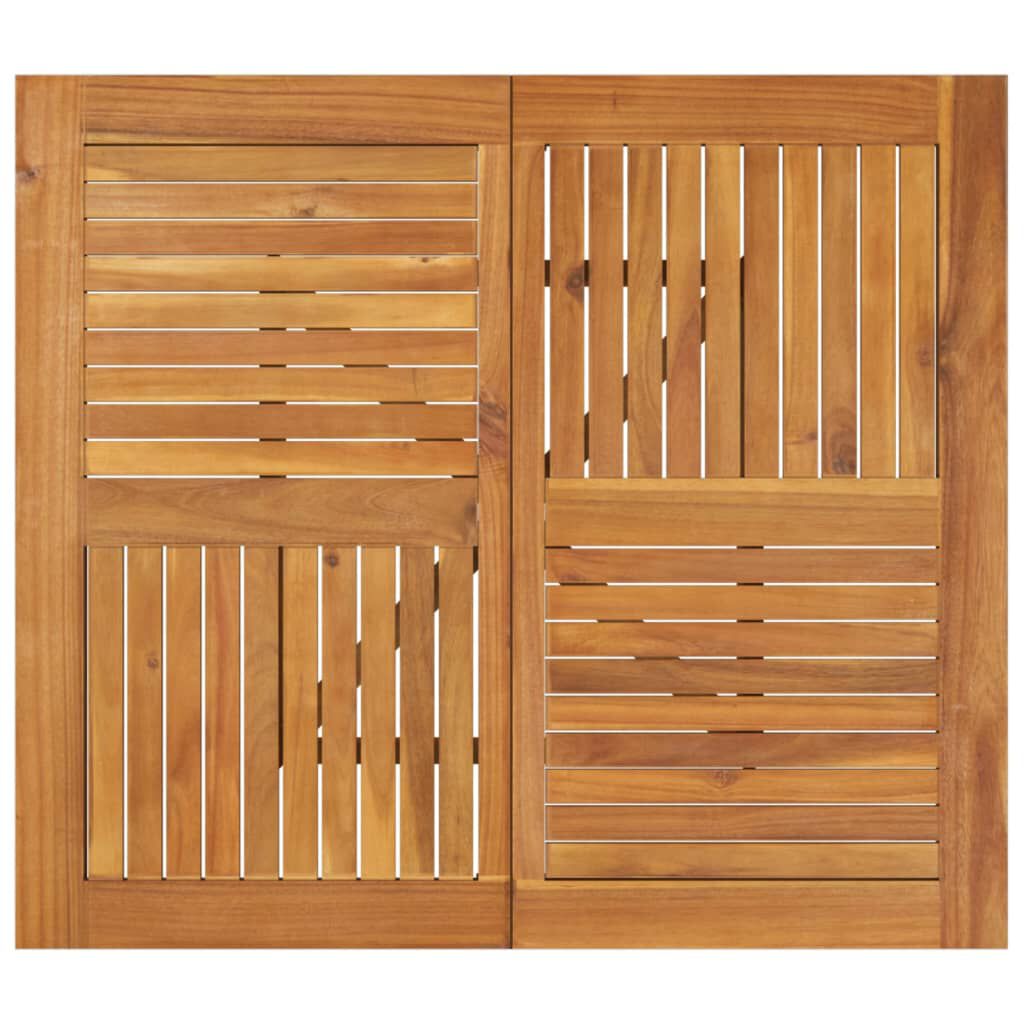 vidaXL طاولة حديقة 85×85×75 سم خشب أكاسيا صلب