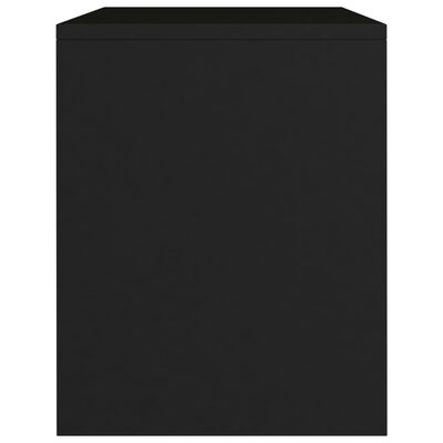 vidaXL خزانة جانب السرير لون أسود 40×30×40 سم خشب صناعي