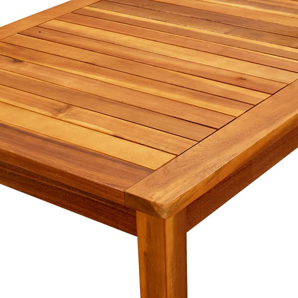 vidaXL طاولة قهوة للحديقة 110×60×45 سم خشب أكاسيا صلب