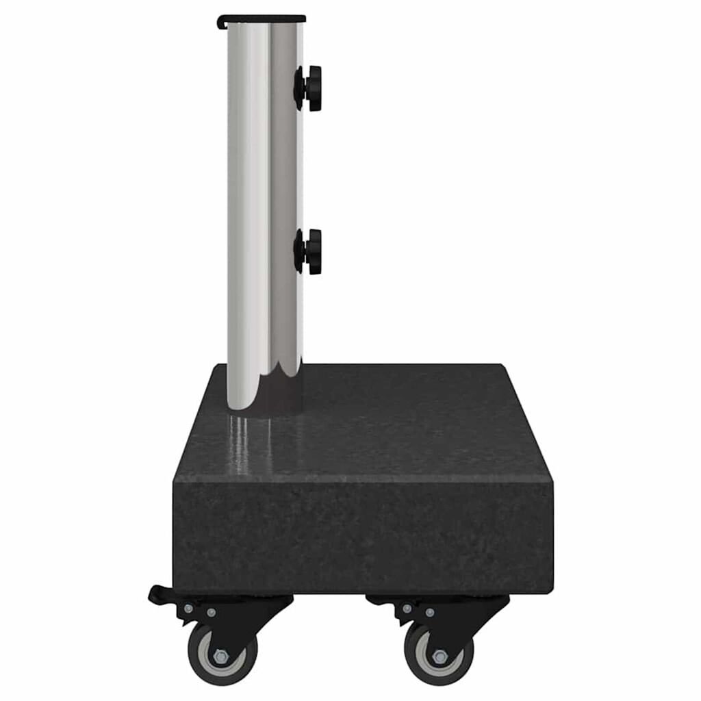 vidaXL قاعدة مظلة أسود 45×25×8 سم جرانيت