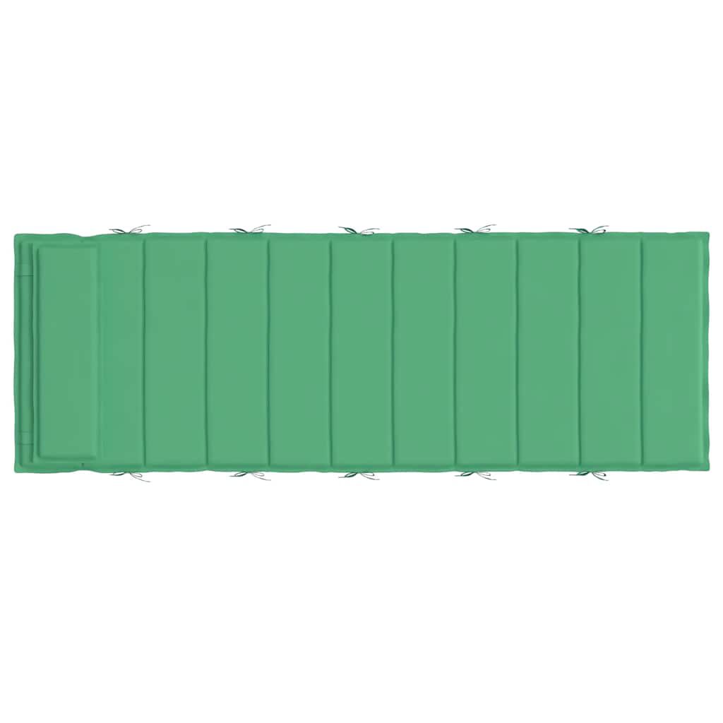 vidaXL وسادة كرسي تشمس لون أخضر 180×60×3 سم قماش أوكسفورد