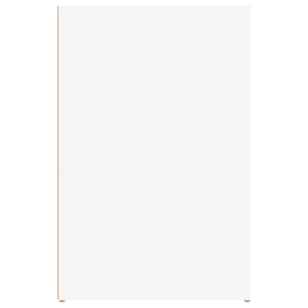 vidaXL مكتب أبيض 100x49x75 سم خشب صناعي