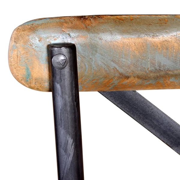 vidaXL كرسي بار خشب مستصلح صلب