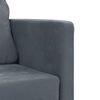 vidaXL سرير أريكة أرضي 2 في 1 لون رمادي داكن 55x204x122 سم مخمل