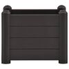 vidaXL حوض حديقة مرتفع PP أنثراسايت 43×43×35 سم