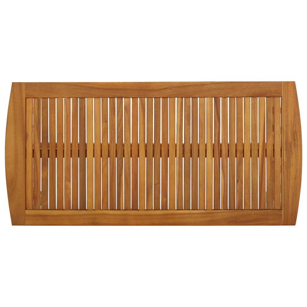 vidaXL طاولة قهوة 102×50×43 سم خشب أكاسيا صلب