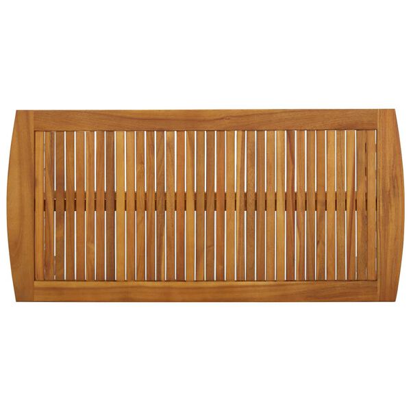 vidaXL طاولة قهوة 102×50×43 سم خشب أكاسيا صلب