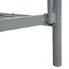 vidaXL سرير طابقين معدن رمادي 90×200 سم