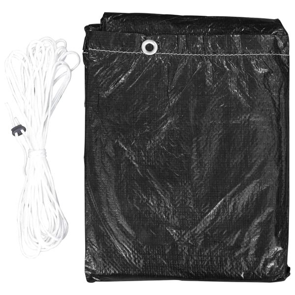vidaXL غطاء أثاث حديقة بـ 12 فتحة 205×325×90 سم