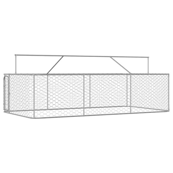 vidaXL منزل كلب خارجي مع سقف 150x200x400 سم