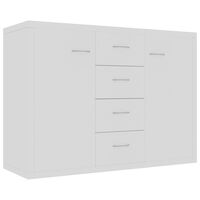 vidaXL خزانة جانبية لون أبيض 88×30×65 سم خشب صناعي