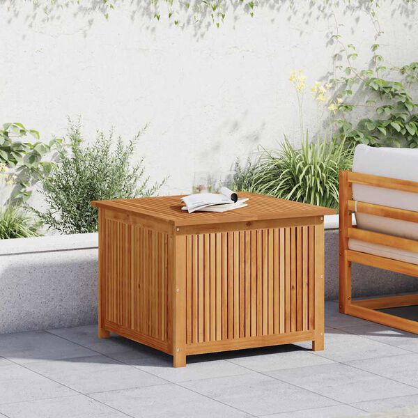 vidaXL صندوق تخزين للحديقة 75×75×58 سم خشب أكاسيا صلب