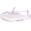 vidaXL غطاء جازيبو علوي بطبقتين 310 جرام/م² 3×3 م أبيض