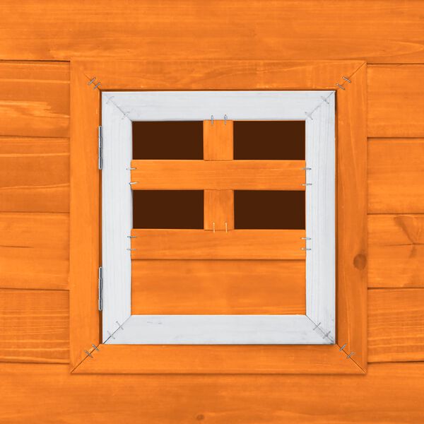 vidaXL قفص دجاج خارجي بيت دجاج مع 1 قفص للبيض خشب