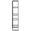 vidaXL عدد 5-طوابق حامل زهور 43×22×98 سم معدن أسود