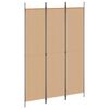 vidaXL مقسم غرفة 3-ألواح أسود 150&times;220 سم قماش