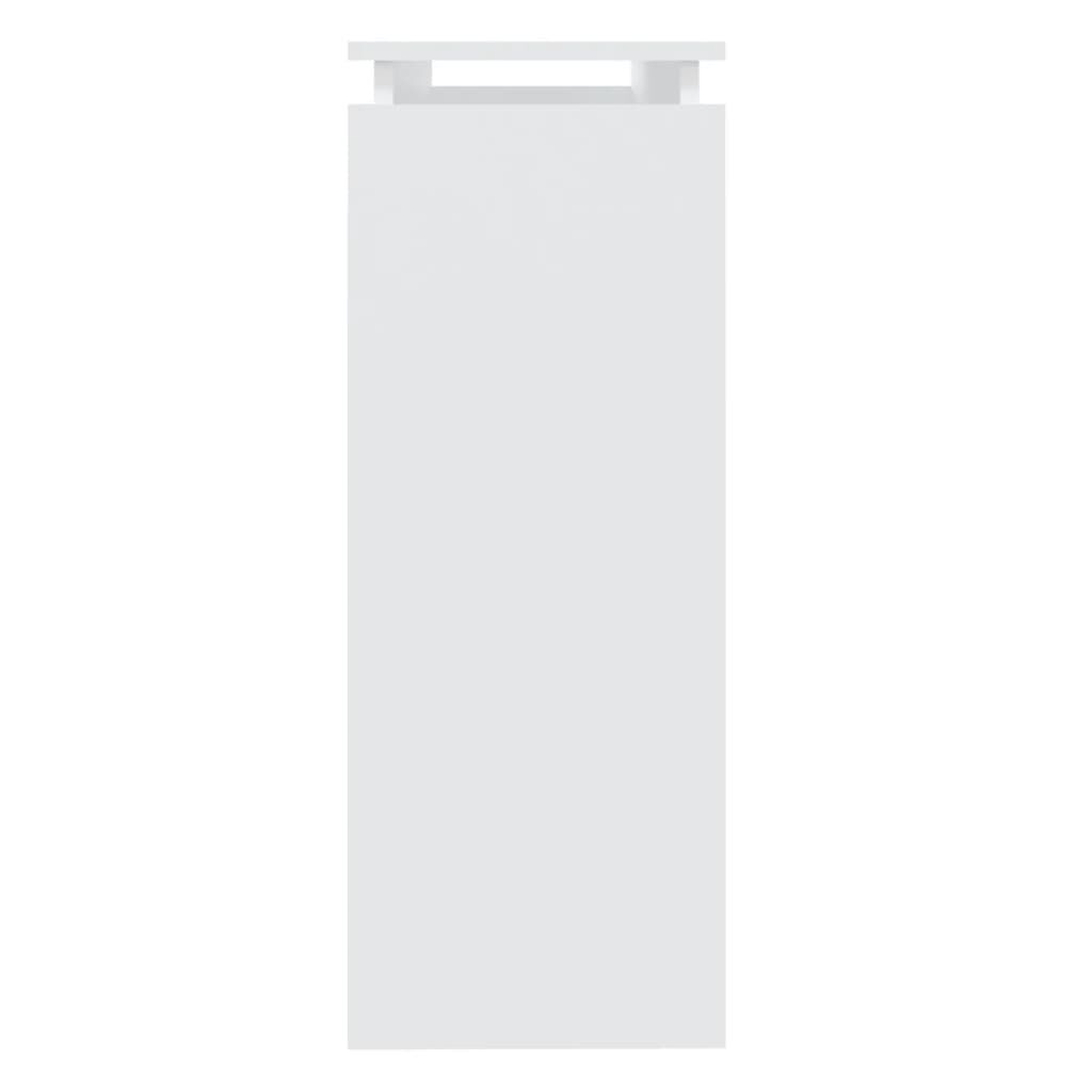 vidaXL طاولة كونسول أبيض 102×30×80 سم خشب صناعي