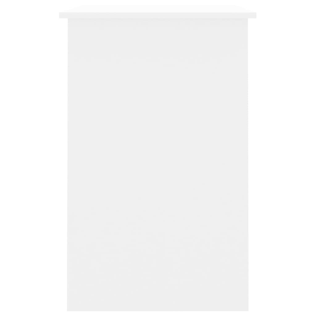 vidaXL مكتب لون أبيض 100×50×76 سم خشب صناعي