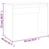 vidaXL مكتب أوك بني 90×40×72 سم خشب صناعي