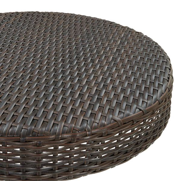 vidaXL طاولة حديقة بني 75.5×106 سم بولي روطان