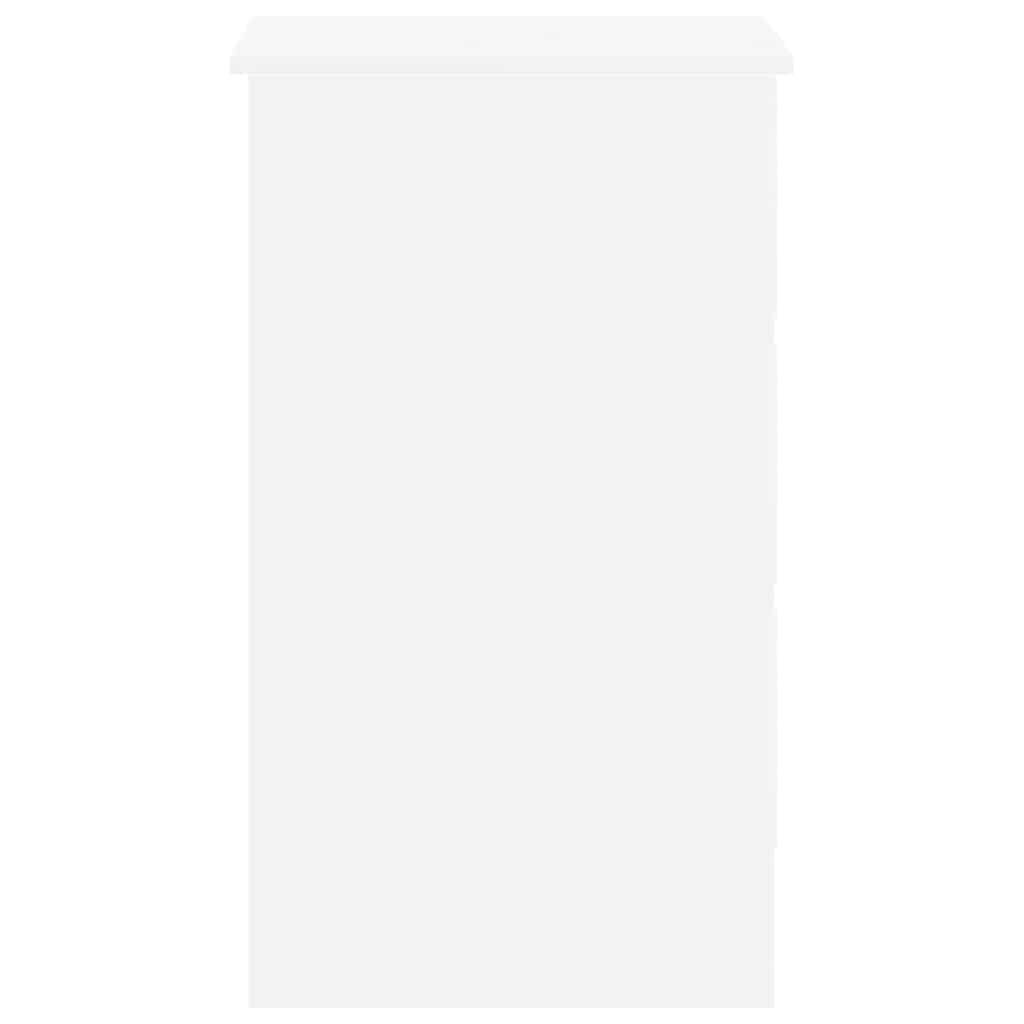 vidaXL مكتب لون أبيض 90×45×76 سم خشب صناعي