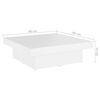 806912 vidaXL طاولة قهوة 90x90x28 سم خشب صناعي أبيض