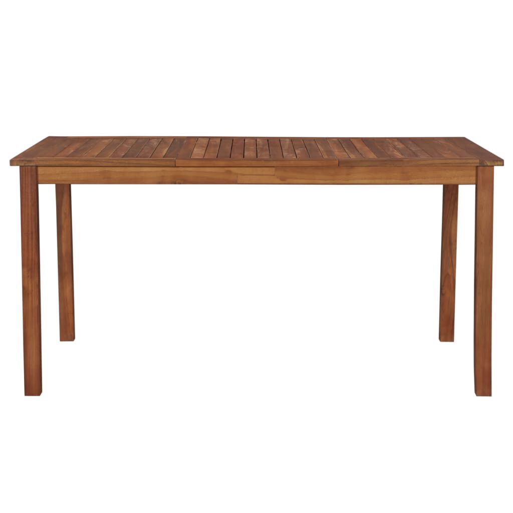 vidaXL طاولة حديقة 150×90×74 سم خشب أكاسيا صلب