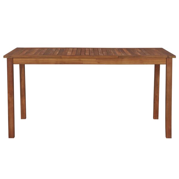 vidaXL طاولة حديقة 150×90×74 سم خشب أكاسيا صلب