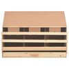 vidaXL عش دجاج 3 حجرات 93×40×65 سم خشب صنوبر صلب