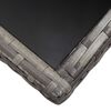 vidaXL طاولة حديقة رمادي 140&times;80&times;74 سم بولي روطان