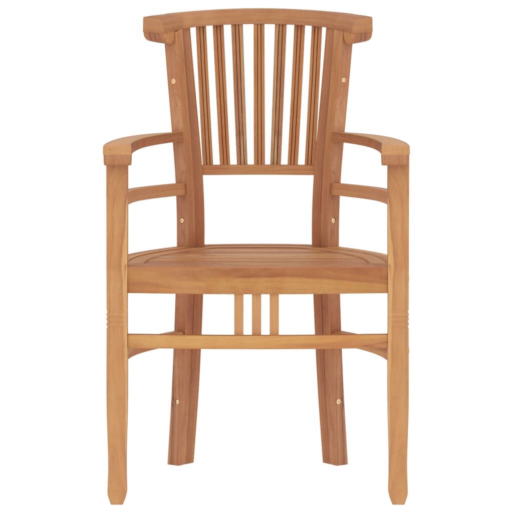 vidaXL طقم سفرة حديقة 5 قطع خشب ساج صلب