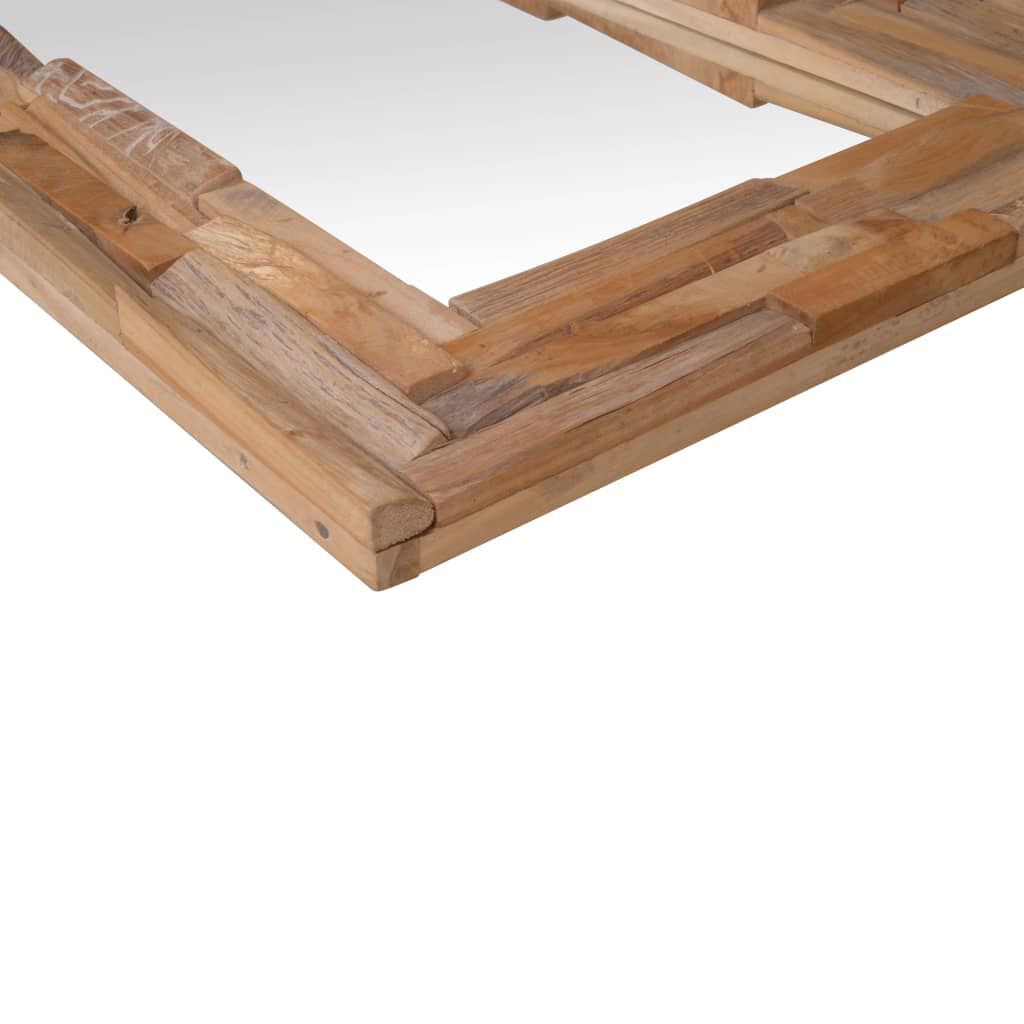 vidaXL مرآة حائط ديكورية 90×60 سم زجاج مستطيل