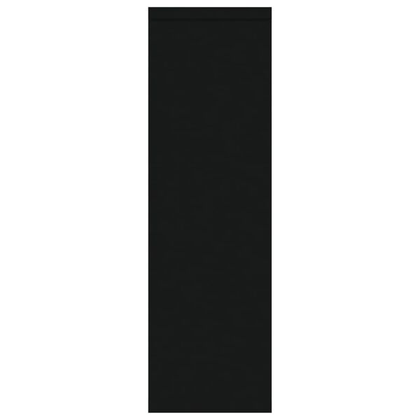 vidaXL رف جداري أسود 85x16x52,5 سم خشب صناعي