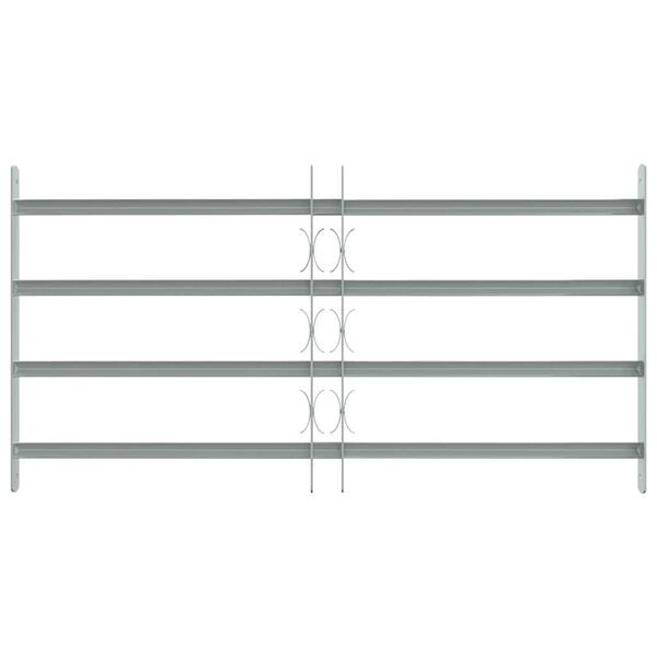 141386 شبكة أمان قابلة للتعديل للنوافذ مع 4 قضبان مستعرضة 700-1050 ملم