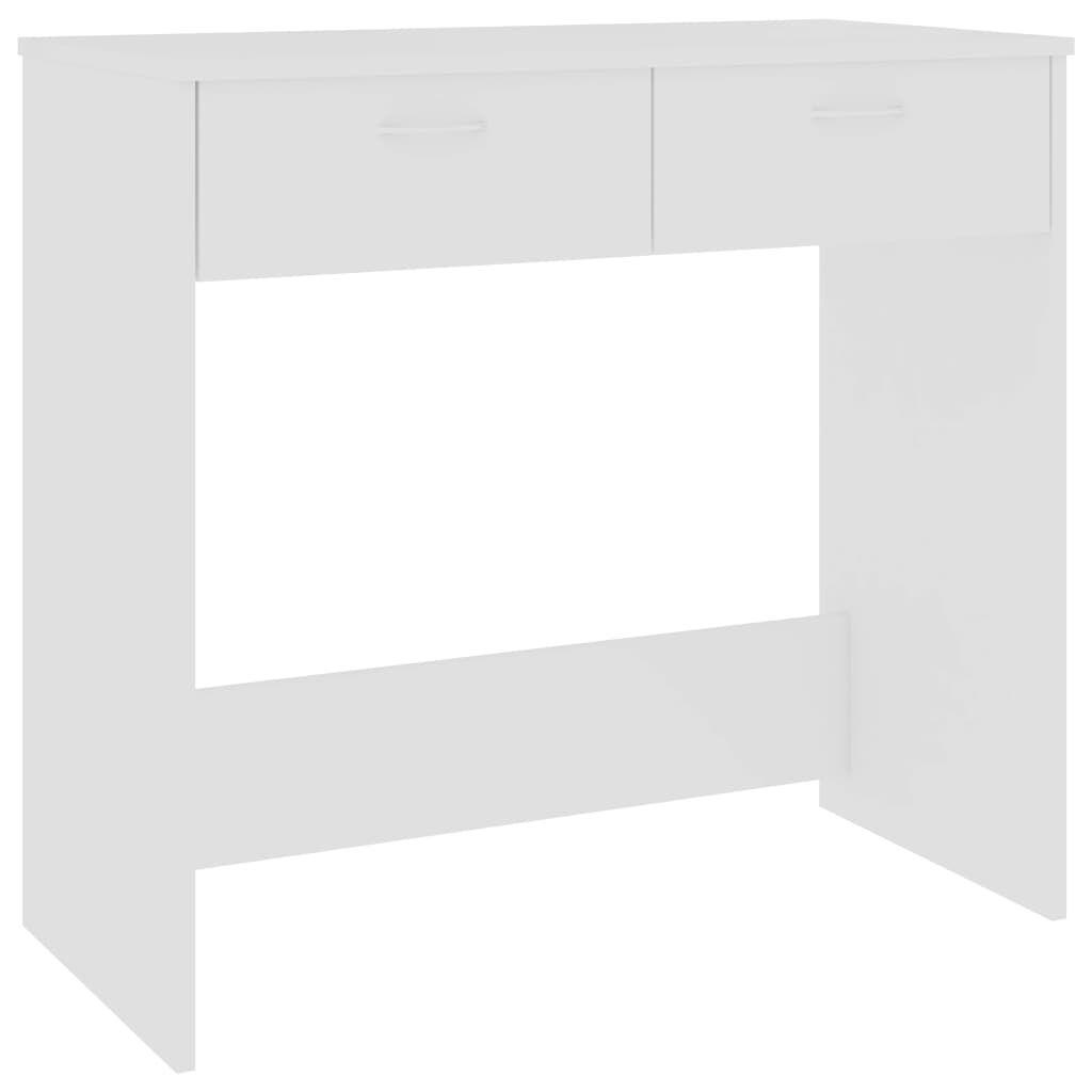 vidaXL مكتب لون أبيض 80×40×75 سم خشب صناعي