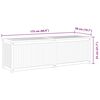 vidaXL صندوق حديقة 175×50×55 سم خشب ساج صلب