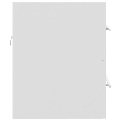 vidaXL خزانة حوض أبيض 60×38.5×48 سم خشب حبيبي