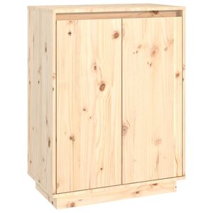 vidaXL خزانة أحذية 80x35x60 سم خشب صنوبر صلب