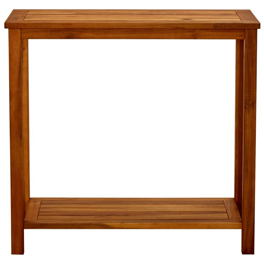vidaXL طاولة كونسول للحديقة 80×35×75 سم خشب أكاسيا صلب